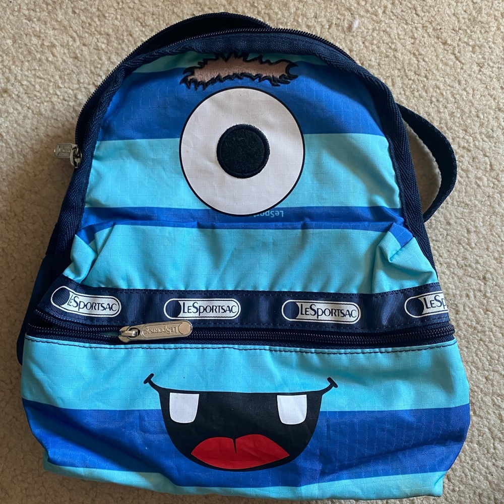 LeSportsac mini monster cyclops backpack